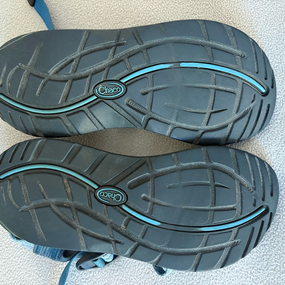 Chaco Z Strap Sandals Womens Size 7 Blue Adjustable Hiking Comfort - Picture 4 of 5